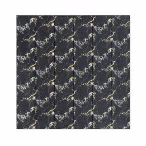 Set 10 Placi Tapet 3D, Flippy, 70 x 70 cm, Grosime 3 mm, din Rasina, Tip Placi de Lemn, Suprafata Acoperita 4.9 mp, Negru
