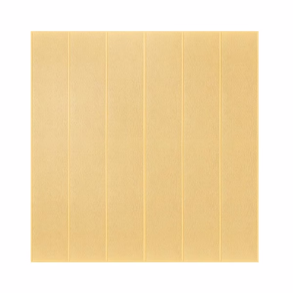 Set 10 Placi Tapet 3D, Flippy, 70 x 70 cm, Grosime 3 mm, din Rasina, Tip Placi de Lemn, Suprafata Acoperita 4.9 mp, Crem Deschis - imagine 1