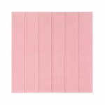 Set 10 Placi Tapet 3D, Flippy, 70 x 70 cm, Grosime 3 mm, din Rasina, Tip Placi de Lemn, Suprafata Acoperita 4.9 mp, Roz Pudrat