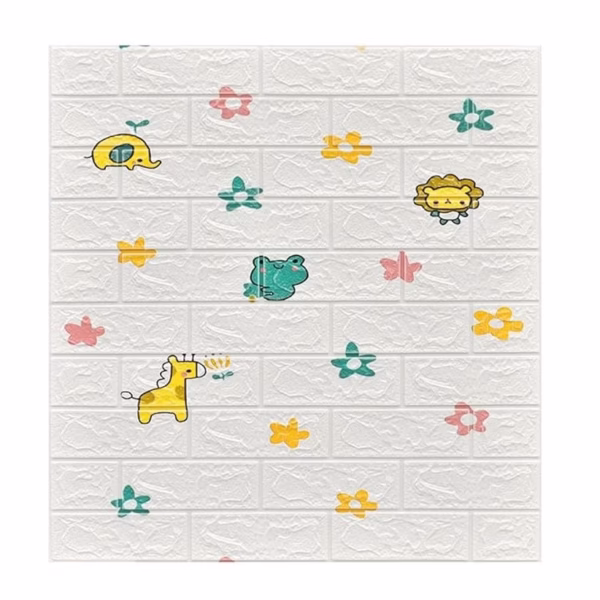 set-10-placi-tapet-3d-flippy-70-x-77-cm-3-mm-5-3-mp-model-cu-animalute-alb-66f2547b18dd4 Set 10 Placi Tapet 3D, Flippy, 70 x 77 cm, Grosime 3 mm, din Polietilena, Tip Caramida, Model Animalute si Floricele, Suprafata acoperita 5.3 mp, Alb - imagine 1