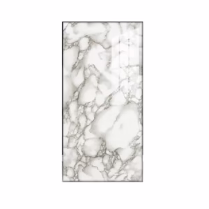 Set 10 Placi Tapet, Flippy, 60 x 30 cm, Grosime 1.5 mm, din PVC, Model Imitatie de Marmura, Suprafata acoperita 1.8 mp, Gri