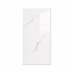 Set 10 Placi Tapet, Flippy, 60 x 30 cm, Grosime 1.5 mm, din PVC, Model Imitatie de Marmura, Suprafata acoperita 1.8 mp, Alb