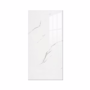 Set 10 Placi Tapet, Flippy, 60 x 30 cm, Grosime 1.5 mm, din PVC, Model Imitatie de Marmura, Suprafata acoperita 1.8 mp, Alb