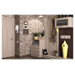 Set 10 Placi de Tapet, Flippy, Autoadezive, 70 x 77 cm, 2.5 mm Grosime, Suprafata Acoperita 5.3 mp, din PVC, Model Piatra, Bej - imagine 4