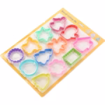 Set 12 forme pentru prajituri Flippy, material polipropilena, diverse forme, pentru orice ocazie,  adancime 1.6 cm, 23.3 x 33.5 x 1.8 cm, multicolor - imagine 11