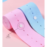 Set 2 Centuri de Monitorizare a Ritmului Cardiac Fetal, Flippy, Material Moale si Elastic, 6 x 130 cm, Albastru/Roz - imagine 4