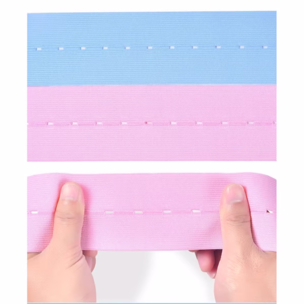 Set 2 Centuri de Monitorizare a Ritmului Cardiac Fetal, Flippy, Material Moale si Elastic, 6 x 130 cm, Albastru/Roz - imagine 5
