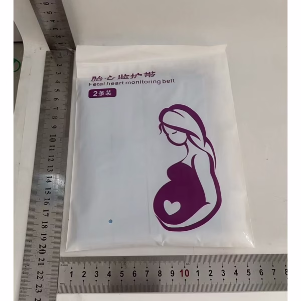 Set 2 Centuri de Monitorizare a Ritmului Cardiac Fetal, Flippy, Material Moale si Elastic, 6 x 130 cm, Albastru - imagine 2