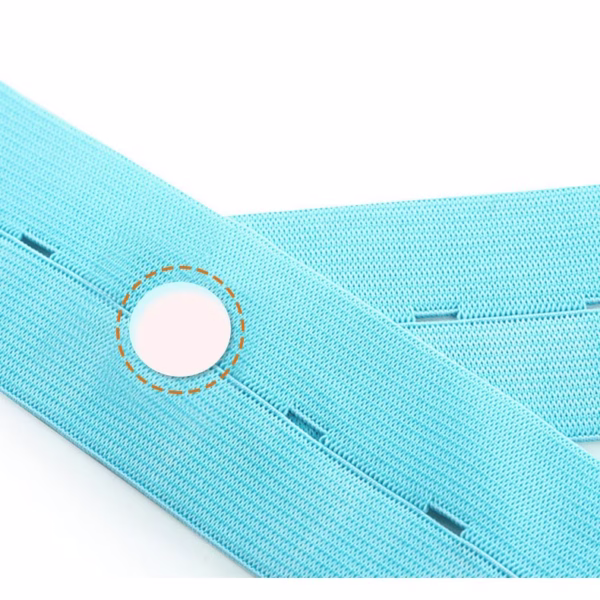 Set 2 Centuri de Monitorizare a Ritmului Cardiac Fetal, Flippy, Material Moale si Elastic, 6 x 130 cm, Albastru - imagine 5