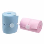 Set 2 Centuri de Monitorizare a Ritmului Cardiac Fetal, Flippy, Material Moale si Elastic, 6 x 130 cm, Albastru/Roz
