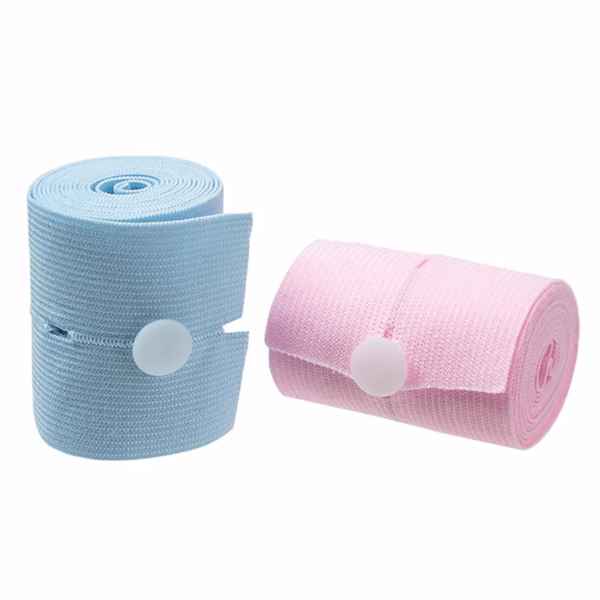 Set 2 Centuri de Monitorizare a Ritmului Cardiac Fetal, Flippy, Material Moale si Elastic, 6 x 130 cm, Albastru/Roz - imagine 1