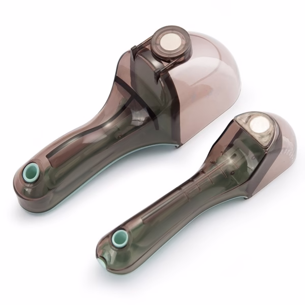 Set 2 Cupe Gradate pentru Bucatarie, Flippy, Cupe de Masurat Reglabile, Ergonomic, Confortabil, pentru Lichide si Solide, Volum ajustabil 5-30ml, 30-130ml, Culoare Albastru - imagine 5
