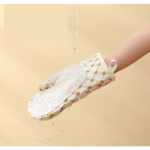 Set 2 manusi cuptor Flippy, manusa de bucatarie,  rezistenta 330 grade, textil si cauciuc, 26.5x18 cm, alb - imagine 6