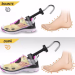Set 2 Sanuri/Calapoade Reglabilile, Flippy, pentru Alungit si Largit Pantofi, Geanta si Incaltator Incluse, Universale, Unisex, din ABS Premium, Arc, Marime 40 - 47, Galben/Negru - imagine 7