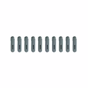 Set 10 de Cleme pentru Haine, Flippy, de Prindere pentru Pantaloni, Atasabile la Umerase, 1.6x2.3x6.35 cm, Verde