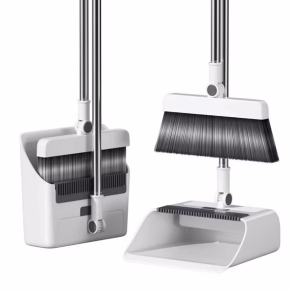 Matura Perie si Faras cu Coada Flippy, Set 3in1, cu Dinti de Pieptene pentru Curatare Matura, rotativ, pliabil, detasabil, Otel inoxidabil si Polipropilena, Alb - imagine 2