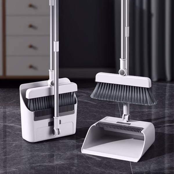 Matura Perie si Faras cu Coada Flippy, Set 3in1, cu Dinti de Pieptene pentru Curatare Matura, rotativ, pliabil, detasabil, Otel inoxidabil si Polipropilena, Alb - imagine 3