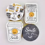 Set 4 bureti de vase Flippy cu tematica Funny Model 2 - imagine 2