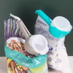 Set 4 cleme cu capac Flippy, pentru sigilare pungi alimente, material ABS, multicolor - imagine 4