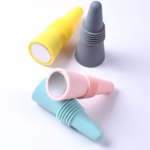 Set 4 dopuri reutilizabile din silicon Flippy, pentru sticle de vin, bautura, multicolor - imagine 6
