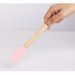 Set 5 Mini Spatule de Silicon Flippy, pensula, Stejar, Multicolor - imagine 3