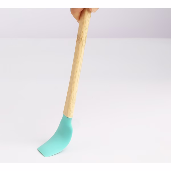 Set 5 Mini Spatule de Silicon Flippy, pensula, Stejar, Multicolor - imagine 6