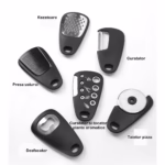 Set 6 in 1 mini ustensile bucatarie Flippy, taietor pizza, cutit, curatator, razatoare, desfacator, presa usturoi, manere din ABS, lame ascutite din otel inoxidabil, 7.1 x 12.9 x 4.8 cm,  negru - imagine 4