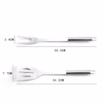 Set 9 Ustensile pentru Gratar, Flippy, din Otel Inoxidabil, Geanta Oxford, Argintiu - imagine 10