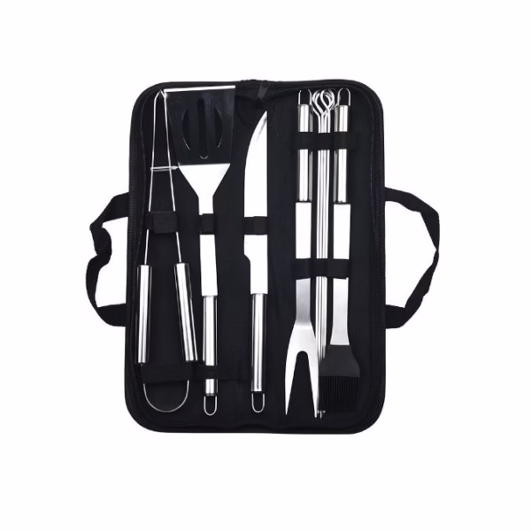 set-9-ustensile-pentru-gratar-flippy-din-otel-inoxidabil-geanta-oxford-argintiu-main-66582f04f2afc Set 9 Ustensile pentru Gratar, Flippy, din Otel Inoxidabil, Geanta Oxford, Argintiu - imagine 1