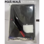 Set Agenda A5 Reutilizabila cu Pagini Tip Tabla, Agenda Pagini Albe cu Stergere Uscata, 3 Markere, 1 Burete și 1 Laveta de sters, Portabila, 24 x 16.5 cm, Coperta Piele, Negru - imagine 6