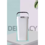 Set de Curatenie, Flippy, Mop si Galeata, Capacitate 5.7 l, 4 Rezerve Microfibra Incluse, Plastic, Utilizare Umeda/Uscata, Stoarcere Fara Maini, Albastru/Alb - imagine 3