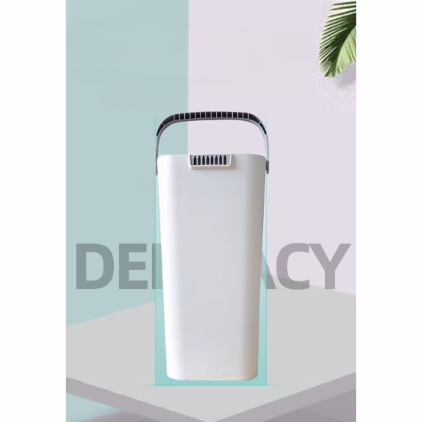 Set de Curatenie, Flippy, Mop si Galeata, Capacitate 5.7 l, 4 Rezerve Microfibra Incluse, Plastic, Utilizare Umeda/Uscata, Stoarcere Fara Maini, Albastru/Alb - imagine 3