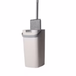 Set de Curatenie, Flippy, Mop si Galeata, Capacitate 5.7 l, 4 Rezerve Microfibra Incluse, Plastic, Utilizare Umeda/Uscata, Stoarcere Fara Maini, Albastru/Alb - imagine 6
