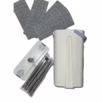 Set de Curatenie, Flippy, Mop si Galeata, Capacitate 5.7 l, 4 Rezerve Microfibra Incluse, Plastic, Utilizare Umeda/Uscata, Stoarcere Fara Maini, Albastru/Alb - imagine 10