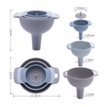 Set de Palnii Multifunctionale + Filtru, Flippy, 4 in 1, din Plastic, 11 x 10 cm, Albastru - imagine 4