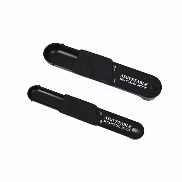 Set doua linguri masurare ajustabile Flippy, material ABS, 16x3.5x1.6 cm, negru - imagine 1