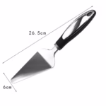 Feliator si Lopatica pentru Pizza, Flippy, set din 2 ustensile, Otel Inoxidabil, Maner Antiderapant, 26.5 x 8 x 3 cm, Negru - imagine 2