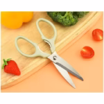 Set foarfeca pentru bucatarie Flippy, curatator legume tip suport, multifunctional, spargator nuci, material ABS si otel inoxidabil, maner ergonomic, 16.8 x 7.8 x 1 cm, verde - imagine 7