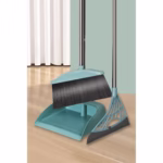 Set matura, faras cu coada si matura silicon, Flippy, Pentru uz casnic, Plastic/Otel, Albastru deschis, 90 x 72 x 100 cm - imagine 2