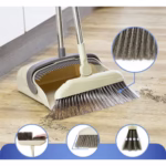 Set matura si faras cu coada, Flippy, Pentru uz casnic, Plastic/Otel, Maro/Bej, Depozitare verticala, 26x25.5x83 cm - imagine 5