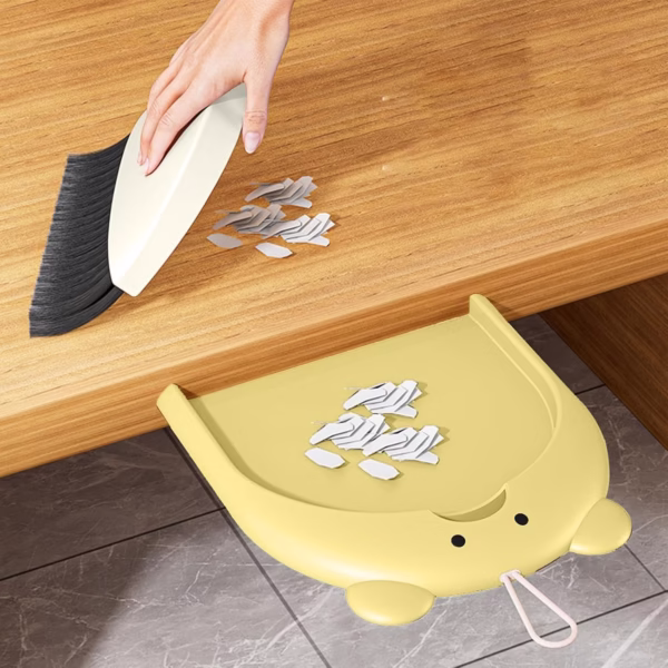 Set Matura si Faras, Flippy, Pentru Birou, din PP, Model Ursulet, 23.5 x 18 cm, Galben - imagine 5