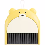 Set Matura si Faras, Flippy, Pentru Birou, din PP, Model Ursulet, 23.5 x 18 cm, Galben