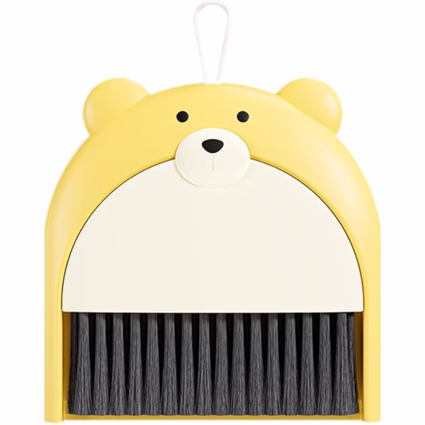 Set Matura si Faras, Flippy, Pentru Birou, din PP, Model Ursulet, 23.5 x 18 cm, Galben - imagine 1