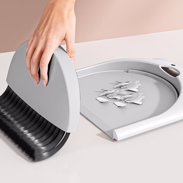 Set Matura si Faras, Flippy, Pentru Birou, din PP, Model Ursulet, 23.5 x 18 cm, Gri - imagine 6