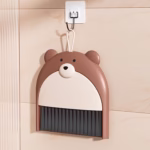 Set Matura si Faras, Flippy, Pentru Birou, din PP, Model Ursulet, 23.5 x 18 cm, Maro - imagine 4