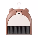 Set Matura si Faras, Flippy, Pentru Birou, din PP, Model Ursulet, 23.5 x 18 cm, Maro