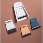 Set Mini Matura si Faras, Flippy, Uz Casnic, Doua Perii, pentru Birou, Bucatarie, Casa, 19.5x13.8x3.6 cm, Gri - imagine 2