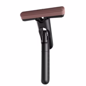 Mop Plat cu Pulverizare, Flippy, Recipient pentru Solutie de Suprafete, Geamuri, Interior Auto, Maner Scurt, Usor de Utilizat, Sistem de Stoarcere, 15.5 x 15.5 x 12.5 cm, Negru