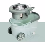 Set mop rotativ cu galeata Flippy, material plastic si microfibra, o rezerva inclusa, rezistent, cu dop scurgere, vas detasabil, orificiu pentru solutie, pentru interior, capacitate 8 l, verde - imagine 7