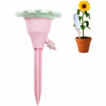Set picuratoare cu valva pentru irigare Flippy, design floare, viteza reglabila, fixare prin infigere, practic, 16.8 x 9 cm, roz - imagine 7